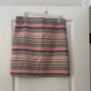 Striped Pink and Blue Women's Skirt